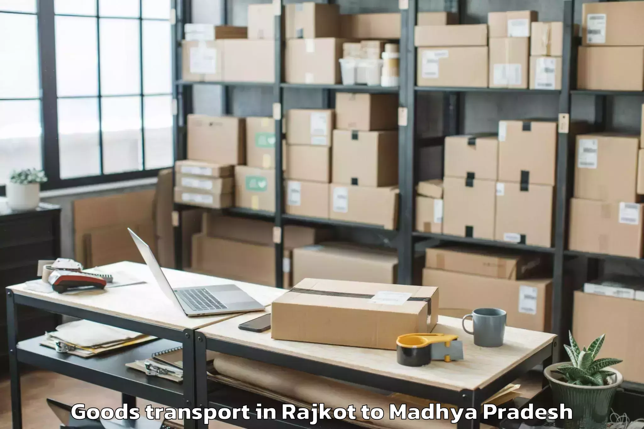 Trusted Rajkot to Badnawar Goods Transport